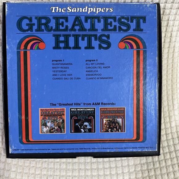 The Sandpipers Greatest Hits- 7 1/2 ips Reel to Reel Tape - Picture 3 of 3